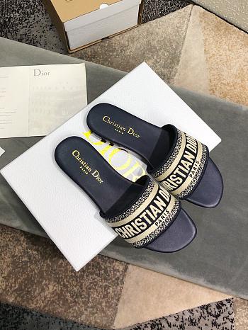 Christian Dior Dway slides in deep blue