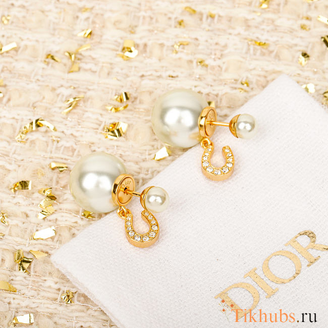 Dior Tribales earrings with white pearls - 1