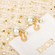 Dior Tribales earrings with white pearls - 1