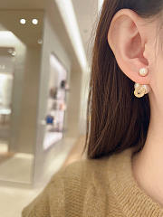 Dior Tribales earrings with white pearls - 3