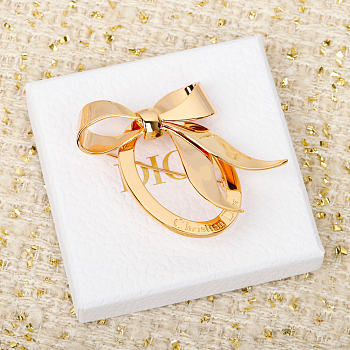 Christian Dior gold-plated brooch