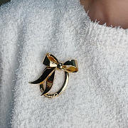 Christian Dior gold-plated brooch - 6