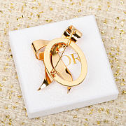 Christian Dior gold-plated brooch - 4