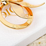 Christian Dior gold-plated brooch - 5