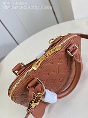 Louis Vuitton Alma BB in Monogram Empreinte leather in brown 23x17x11cm - 4