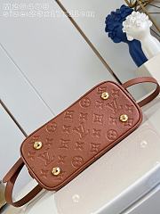 Louis Vuitton Alma BB in Monogram Empreinte leather in brown 23x17x11cm - 5