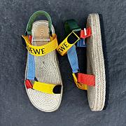 Loewe Paula's Ibiza Logo-Embroidered Colour-Block Webbing Platform Sandals - 5