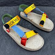 Loewe Paula's Ibiza Logo-Embroidered Colour-Block Webbing Platform Sandals - 4