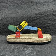 Loewe Paula's Ibiza Logo-Embroidered Colour-Block Webbing Platform Sandals - 2