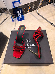 Balmain branded red high-heeled 9.5 cm - 5