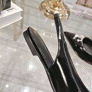 Celine Alma Triomphe slingback flats in black  - 5
