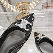 Celine Alma Triomphe slingback flats in black  - 4