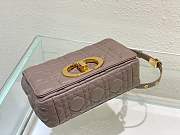 Christian Dior Small Bag Calfskin Cannage Caro In Taupe Color Size 20 cm - 6