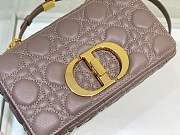 Christian Dior Small Bag Calfskin Cannage Caro In Taupe Color Size 20 cm - 3