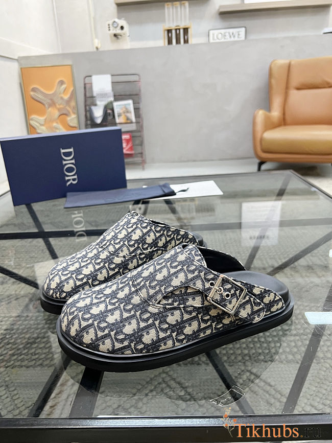 Dior Aqua mules in Dior Oblique jacquard - 1