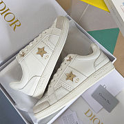 Christian Dior Star sneakers in white calfskin and suede calfskin - 4