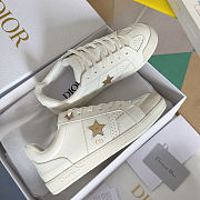 Christian Dior Star sneakers in white calfskin and suede calfskin - 5