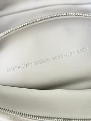 Balenciaga Small Leather Carrie Bowling Top-Handle Bag In White 31x12x12 cm - 4