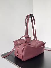 Balenciaga Carrie Bowling Bag in dark burgundy leather 31x12x12 cm - 3