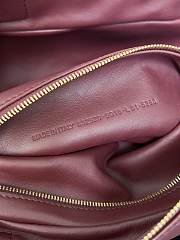 Balenciaga Carrie Bowling Bag in dark burgundy leather 31x12x12 cm - 2