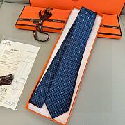 HERMES Necktie Tie Blue - 6