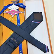  Louis Vuitton navy blue tie - 4