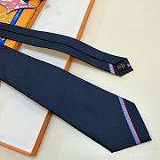  Louis Vuitton navy blue tie - 3