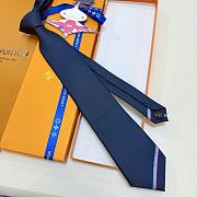  Louis Vuitton navy blue tie - 2