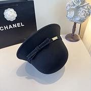 Chanel wool hat in black - 6