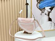 Dior Small Saddle Bag featuring Rose 24×16×18cm - 6