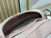 Dior Small Saddle Bag featuring Rose 24×16×18cm - 2