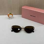 Miu Miu Miu Glimpse oval-frame sunglasses - 5