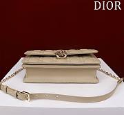 Dior My Dior Top Handle Bag is crafted in beige lambskin 24x14 x7.5 cm - 5