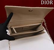 Dior My Dior Top Handle Bag is crafted in beige lambskin 24x14 x7.5 cm - 4