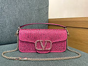 Valentino Garavani Locò Small Shoulder Bag features all-over crystal embellishment 27x13x6cm - 1