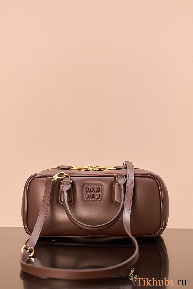 Miu Miu Arcadie leather bag in a dark brown color 27*12*9cm - 1