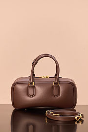 Miu Miu Arcadie leather bag in a dark brown color 27*12*9cm - 2