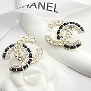 Chanel CC earrings with elegant pearl and gemstone details - 5