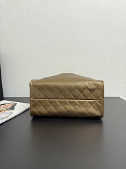Chanel 25 Hobo Handbag, bronze Caviar Leather 40*30*15cm  - 5