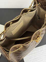 Chanel 25 Hobo Handbag, bronze Caviar Leather 40*30*15cm  - 2