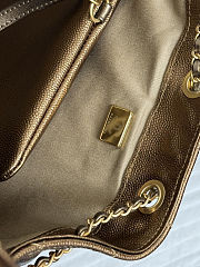 Chanel 25 Hobo Handbag, bronze Caviar Leather 40*30*15cm  - 3