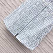 Fendi White Double F Monogram Logo Knit Dress - 3