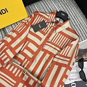 Fendi labyrinth printed shirt dress with belt - 5