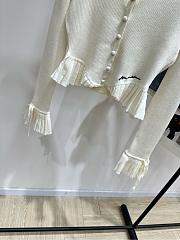 Ann Andelman White Bell Sleeve Cardigan - 5