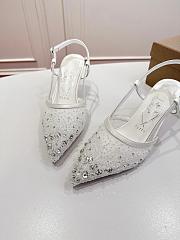 Christian Louboutin Miss Z embellished slingback sandals 8.5 cm - 6
