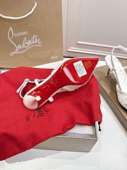 Christian Louboutin Miss Z embellished slingback sandals 8.5 cm - 3