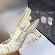 Dior J'Adior Slingback Pump in white color 6.5 cm - 6