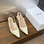 Dior J'Adior Slingback Pump in white color 6.5 cm - 5