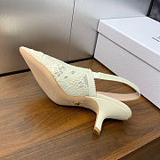Dior J'Adior Slingback Pump in white color 6.5 cm - 4