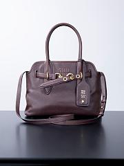 Miu Miu Aventure nappa leather bag in dark brown size 30x22x10 cm - 1